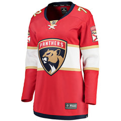 Sergei Bobrovsky Florida Panthers Fanatics Women's Home Breakaway Jersey - Red Jerseys