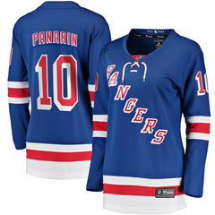 Artemi Panarin New York Rangers Fanatics Women's Home Breakaway Player Jersey - Blue Jerseys