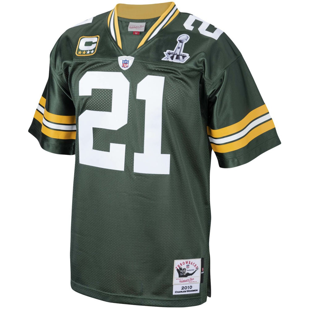 Charles Woodson Green Bay Packers 2010 Authentic Throwback Retired Player Jersey - Green on sale