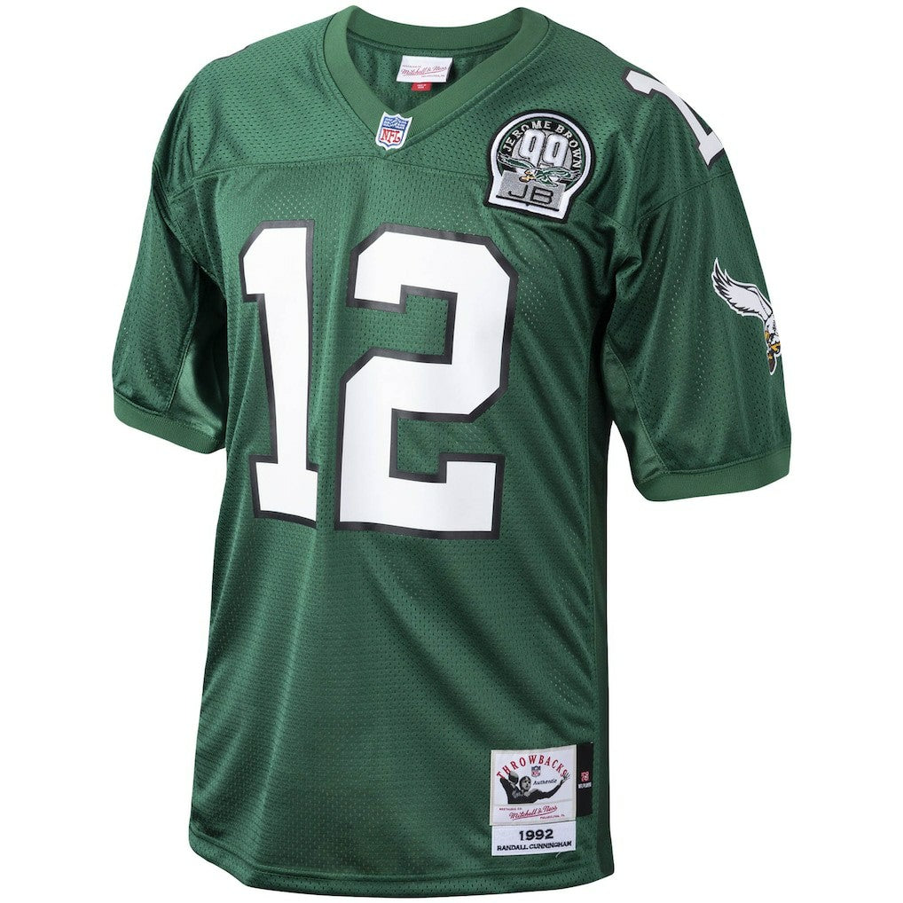 Randall Cunningham Philadelphia Eagles 1992 Authentic Throwback Retired Player Jersey - Green cheap