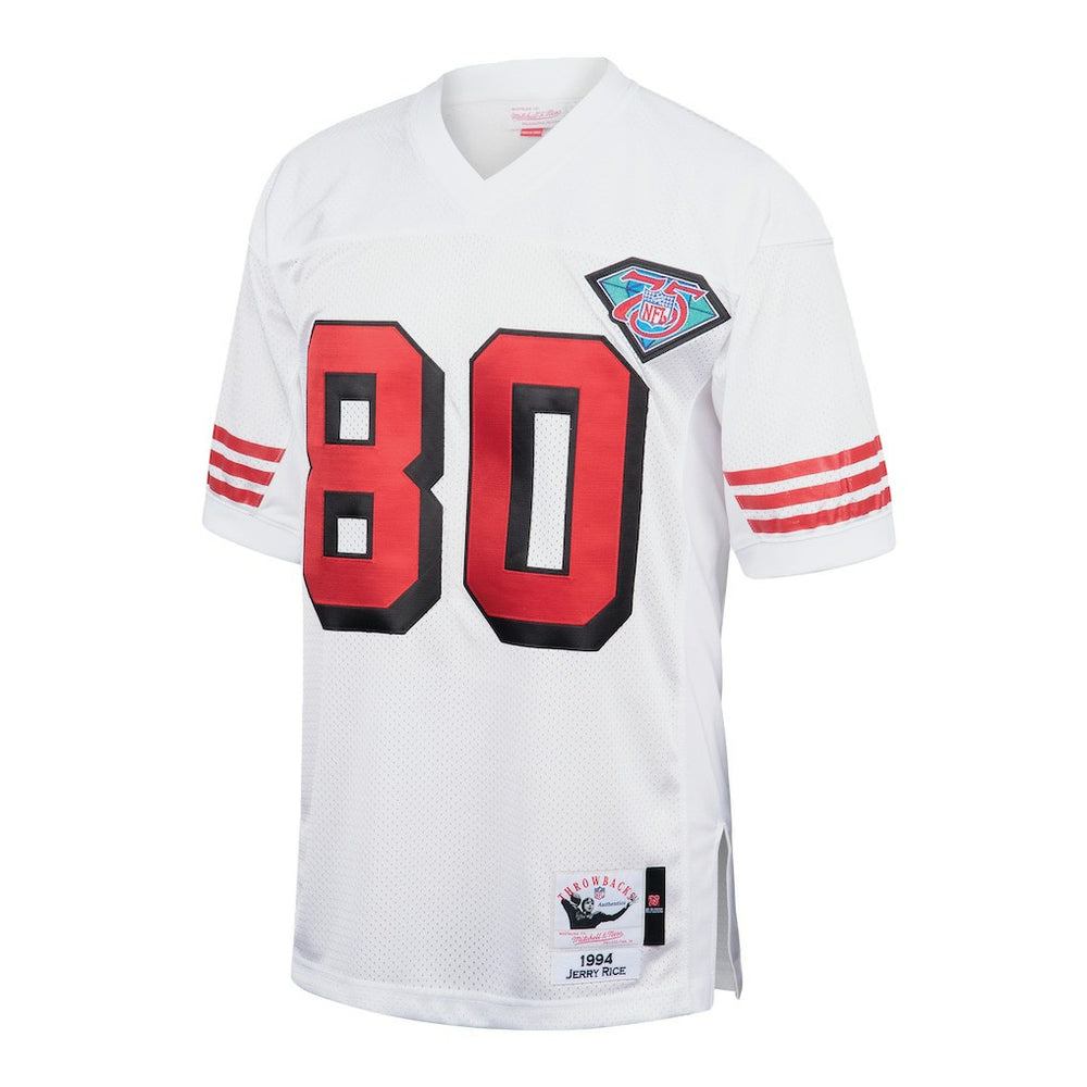 Jerry Rice San Francisco 49ers 1994 Authentic Throwback Retired Player Jersey - White for sale