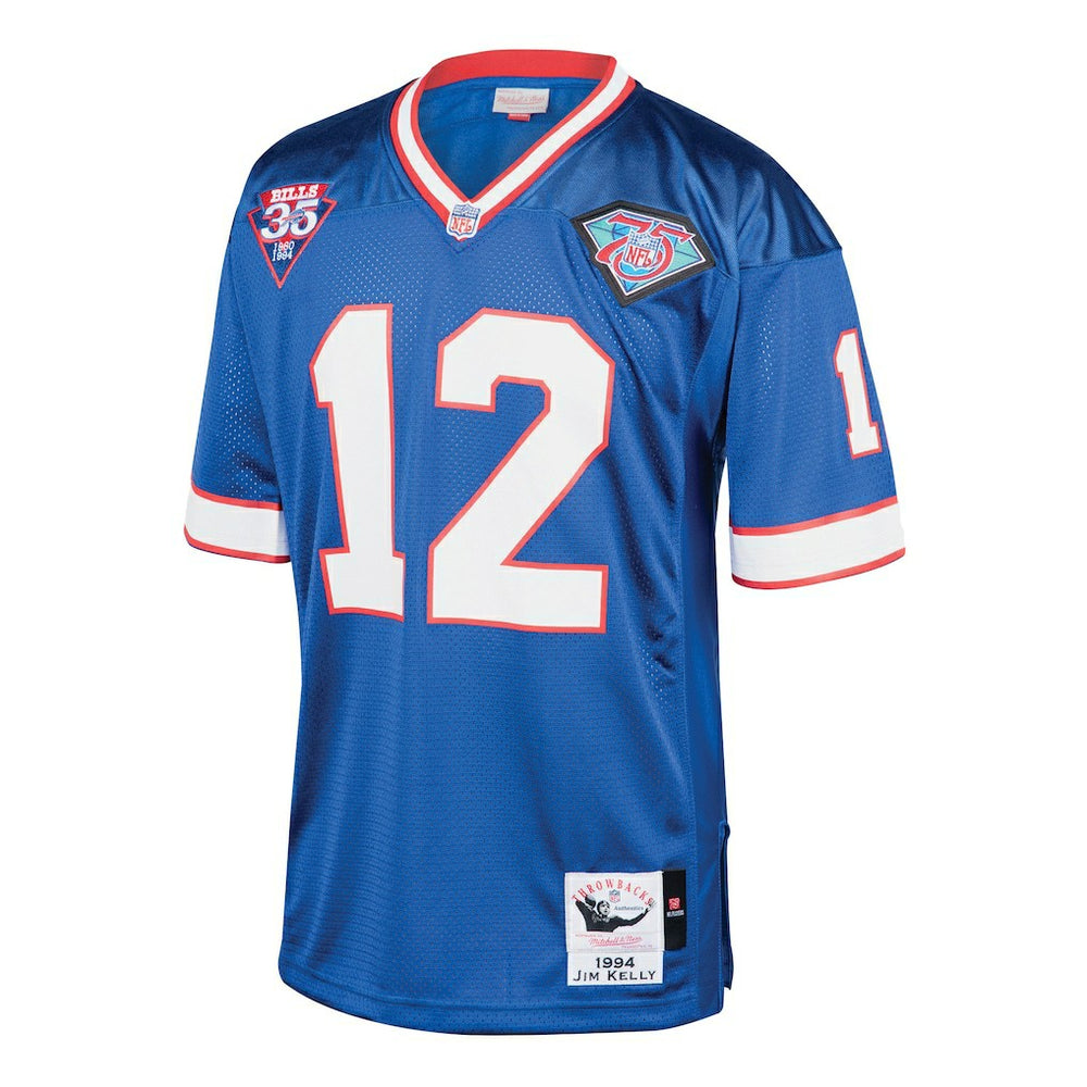 Jim Kelly Buffalo Bills 1994 Authentic Throwback Retired Player Jersey - Royal outlet