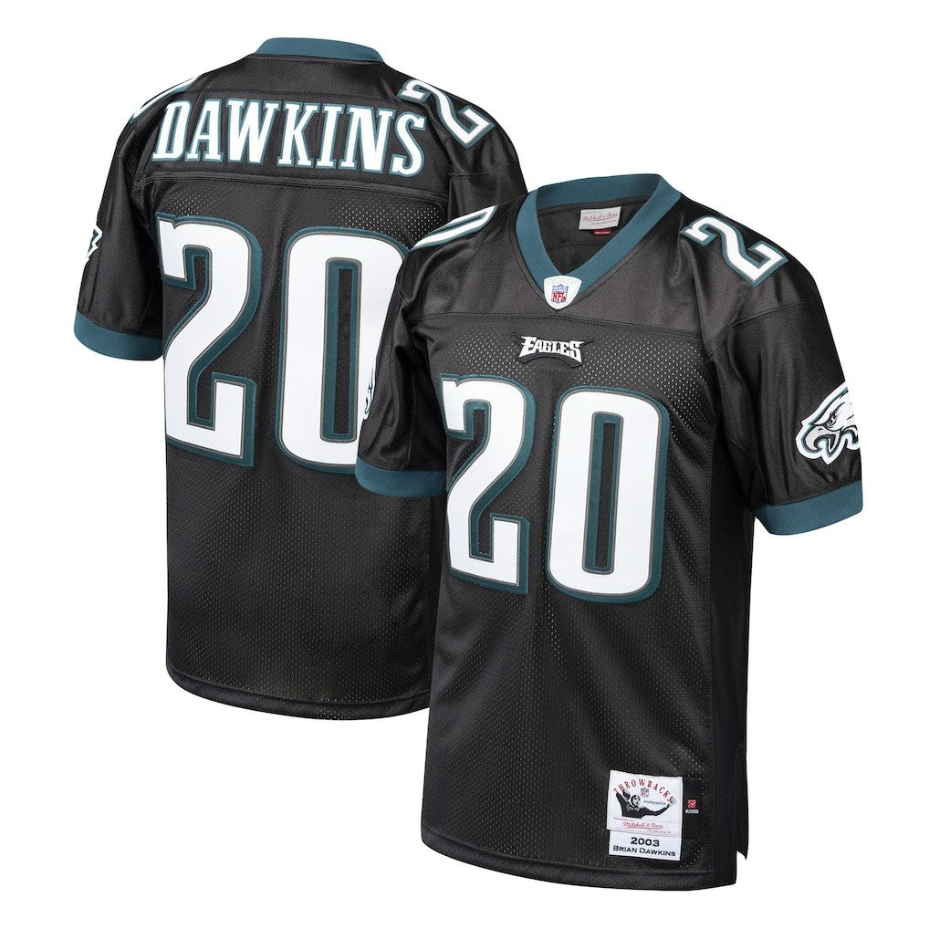 Brian Dawkins Philadelphia Eagles 2003 Authentic Throwback Retired Player Jersey - Black outlet