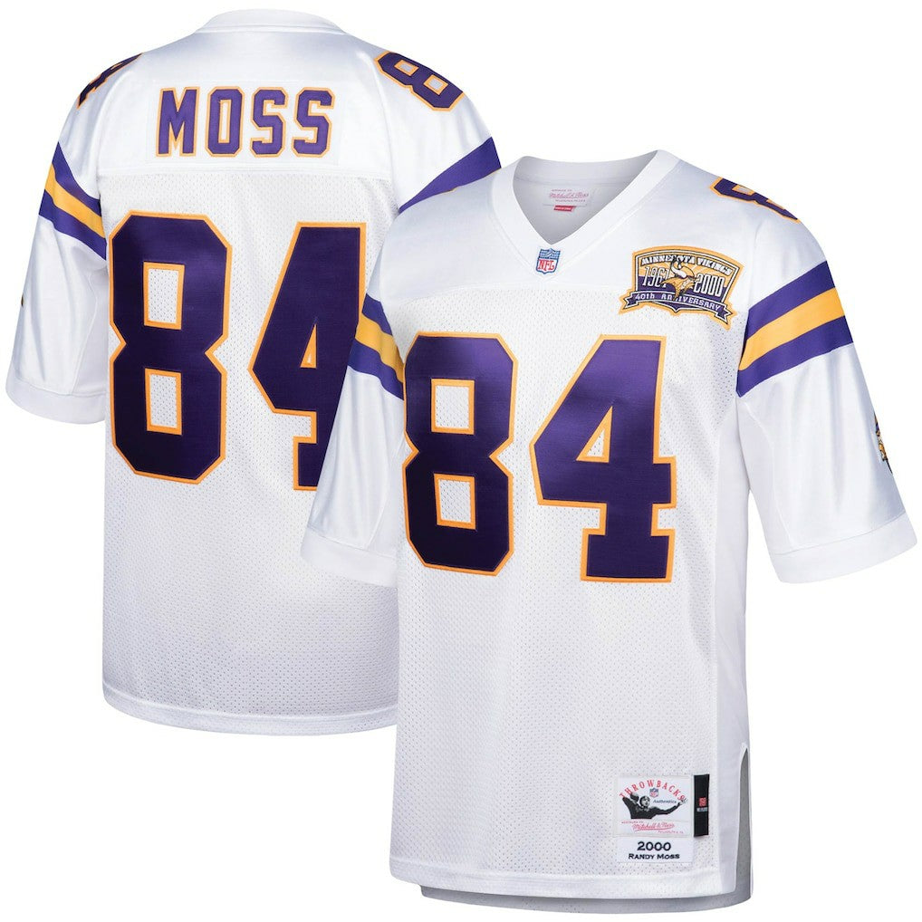 Randy Moss Minnesota Vikings 2000 Authentic Throwback Retired Player Jersey - White discount
