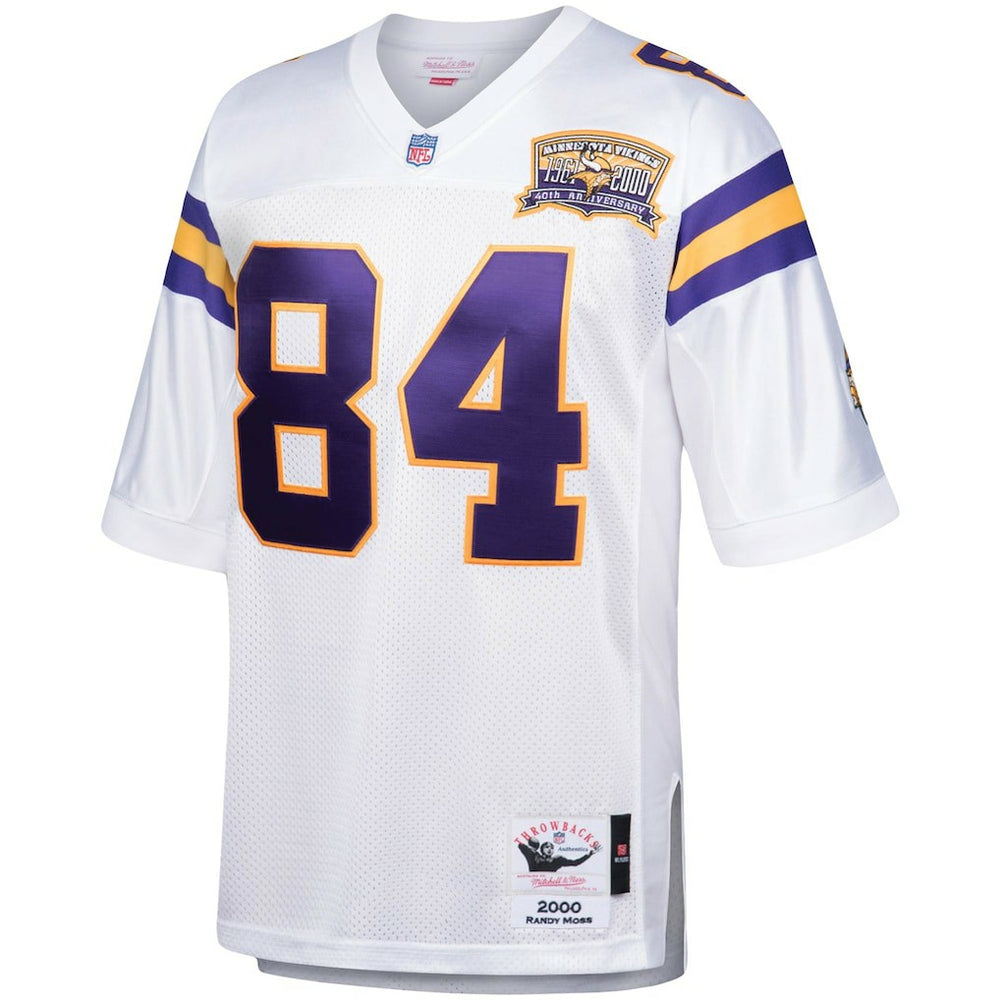 Randy Moss Minnesota Vikings 2000 Authentic Throwback Retired Player Jersey - White discount