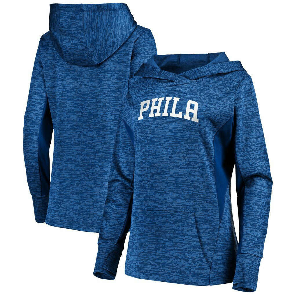 Philadelphia 76ers Women's Showtime Done Better Pullover Hoodie - Royal outlet