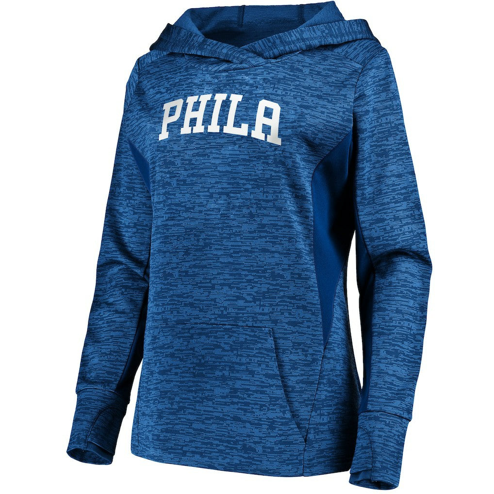 Philadelphia 76ers Women's Showtime Done Better Pullover Hoodie - Royal outlet