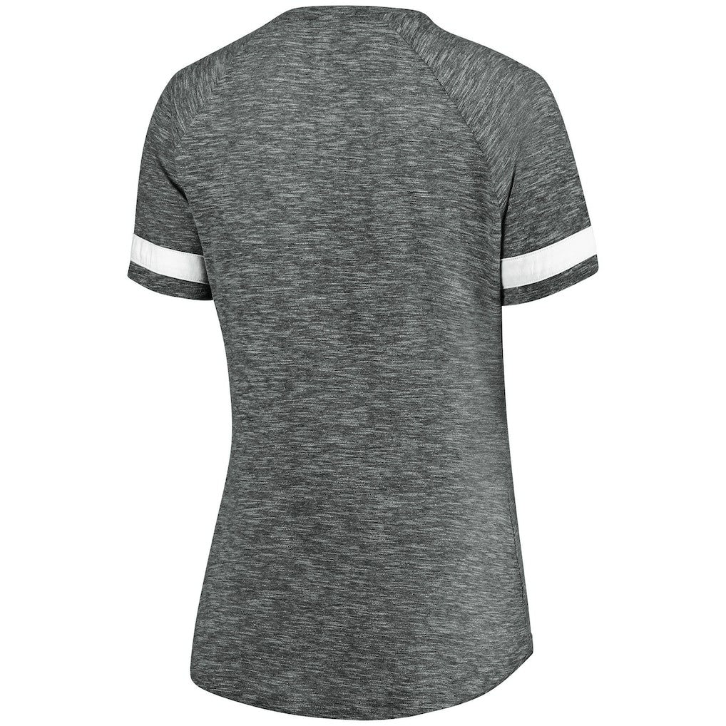 Brooklyn Nets Women's Showtime Winning With Pride Notch Neck T-Shirt - Gray/White online