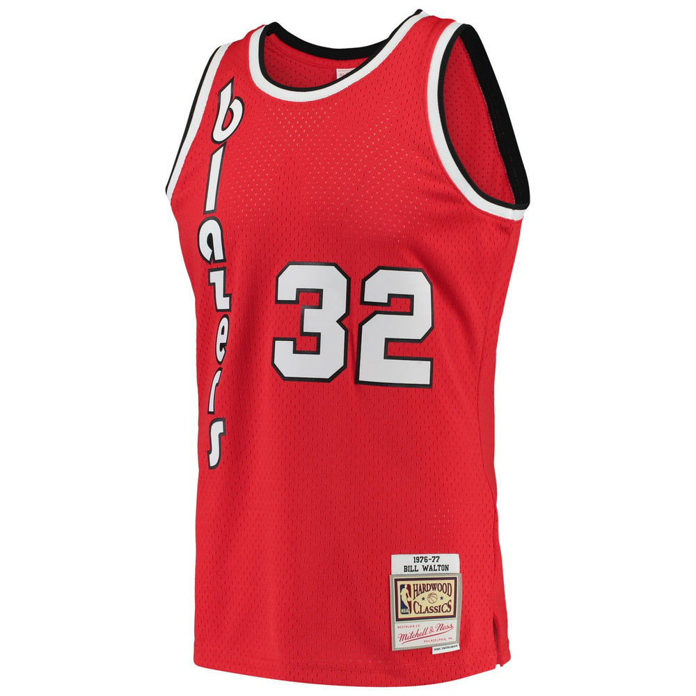 Bill Walton Portland Trail Blazers 1976/77 Hardwood Classics Swingman Jersey - Red shop