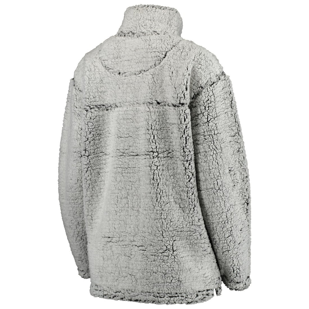Detroit Lions Women's Sherpa Quarter-Zip Pullover Jacket - Gray cheap