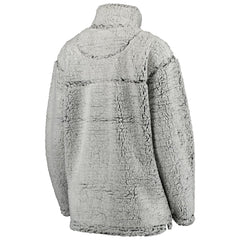 Detroit Lions Women's Sherpa Quarter-Zip Pullover Jacket - Gray cheap
