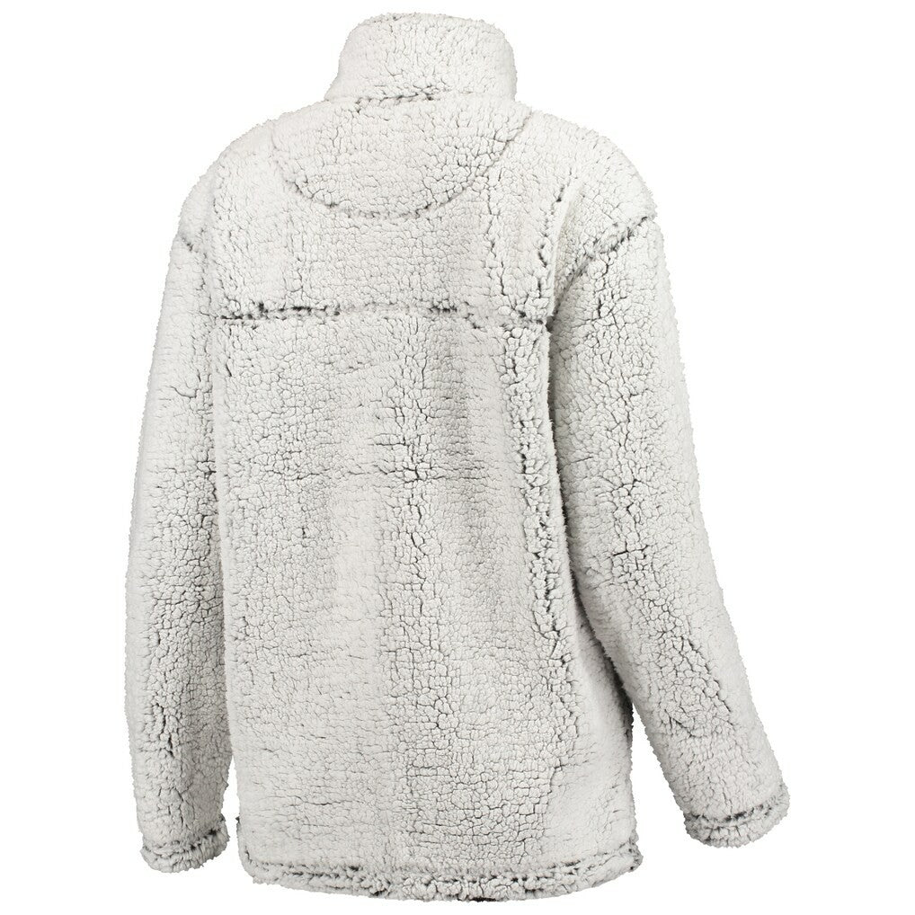 New Orleans Saints G-III 4Her by Carl Banks Women's Sherpa Quarter-Zip Pullover Jacket - Gray discount