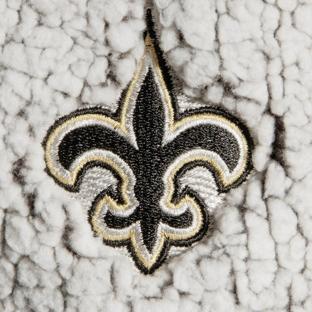 New Orleans Saints G-III 4Her by Carl Banks Women's Sherpa Quarter-Zip Pullover Jacket - Gray discount