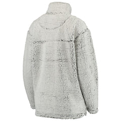Green Bay Packers Women's Sherpa Quarter-Zip Pullover Jacket - Gray cheap