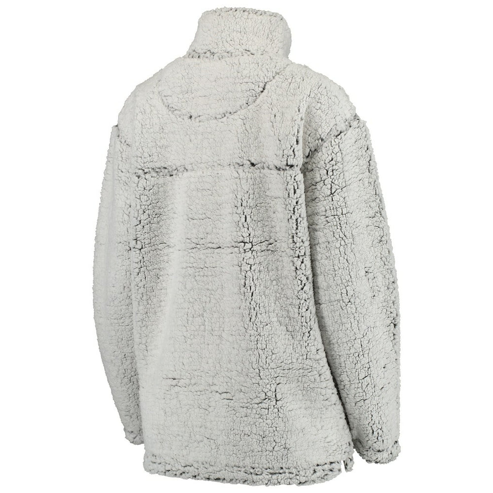 Pittsburgh Steelers Women's Sherpa Quarter-Zip Pullover Jacket - Gray sale