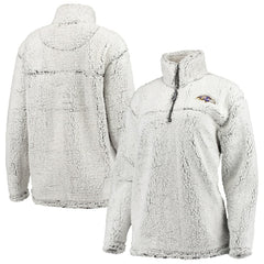 Baltimore Ravens G-III 4Her by Carl Banks Women's Sherpa Quarter-Zip Pullover Jacket - Gray sale