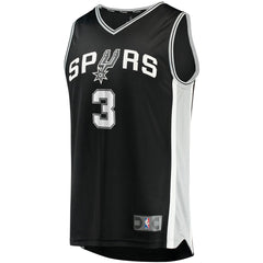 Keldon Johnson San Antonio Spurs Fast Break Replica Jersey Black - Icon Edition cheap