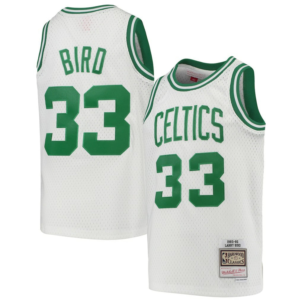 Larry Bird Boston Celtics Youth 1985-86 Hardwood Classics Swingman Throwback Jersey - White shop