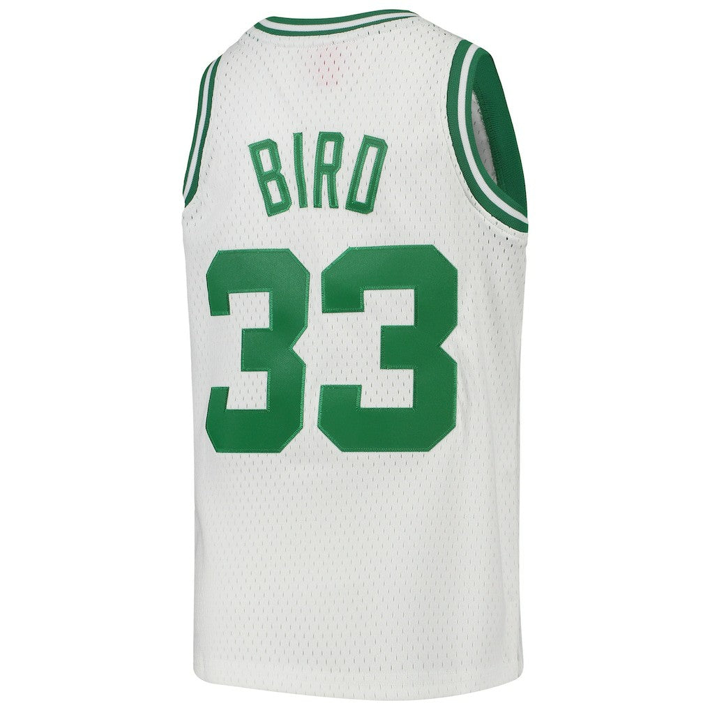 Larry Bird Boston Celtics Youth 1985-86 Hardwood Classics Swingman Throwback Jersey - White shop