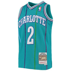 Larry Johnson Charlotte Hornets Youth 1992/93 Hardwood Classics Swingman Jersey - Teal for sale