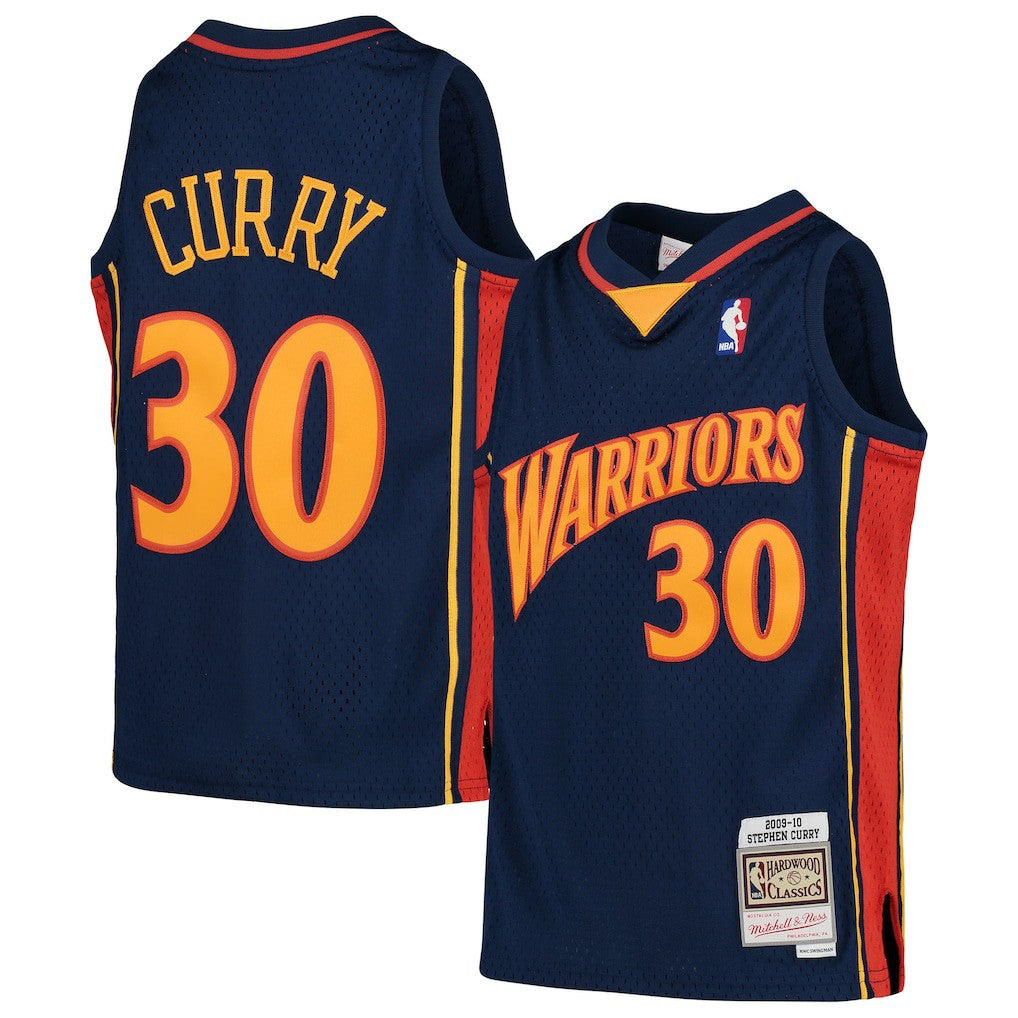 Stephen Curry Golden State Warriors Youth 2009-10 Hardwood Classics Swingman Throwback Jersey sale - Navy cheap