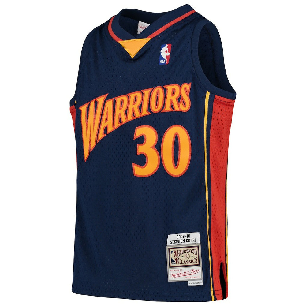Stephen Curry Golden State Warriors Youth 2009-10 Hardwood Classics Swingman Throwback Jersey sale - Navy cheap