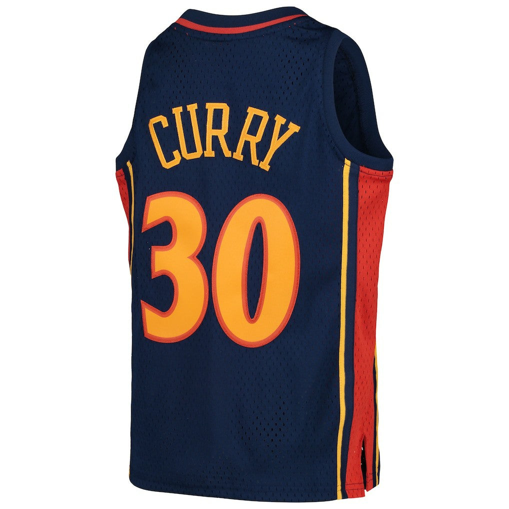 Stephen Curry Golden State Warriors Youth 2009-10 Hardwood Classics Swingman Throwback Jersey sale - Navy cheap