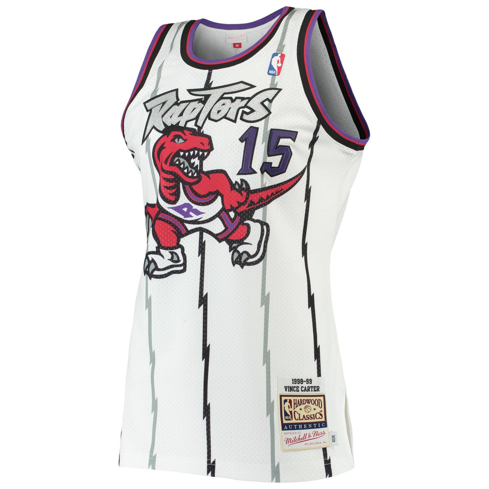 Vince Carter Toronto Raptors 1998/99 Hardwood Classics Authentic Jersey - White cheap
