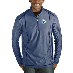 St. Louis Blues Antigua 2019 Stanley Cup Champions Tempo Quarter-Zip Pullover Jacket - Royal/Heather Gray Pullover