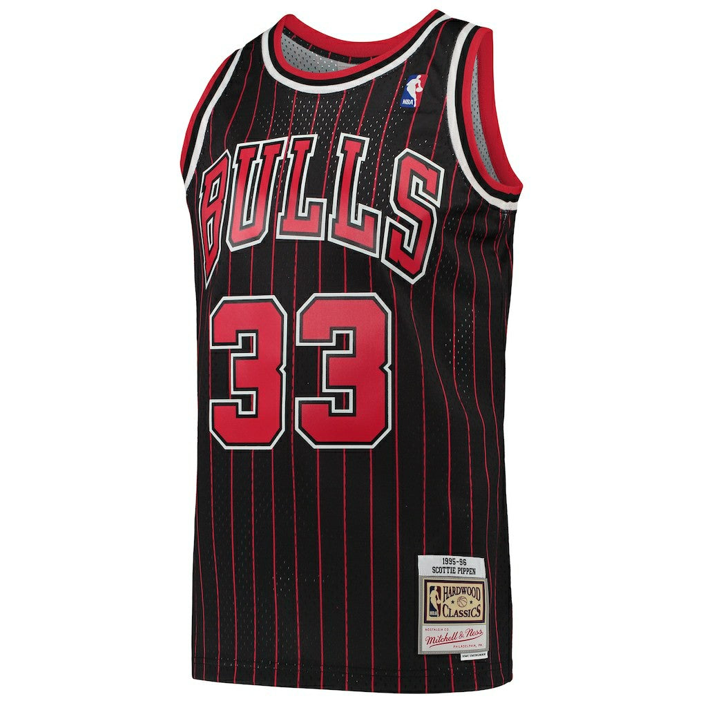 Scottie Pippen Chicago Bulls Hardwood Classics Swingman Jersey sale - Black on sale