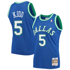 Jason Kidd Dallas Mavericks 1994/95 Hardwood Classics Swingman Jersey sale - Blue for sale