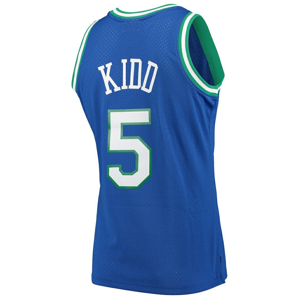 Jason Kidd Dallas Mavericks 1994/95 Hardwood Classics Swingman Jersey sale - Blue for sale