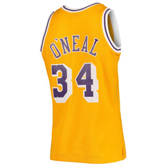 Shaquille O'Neal Los Angeles Lakers 1996/97 Hardwood Classics Swingman Jersey - Gold on sale