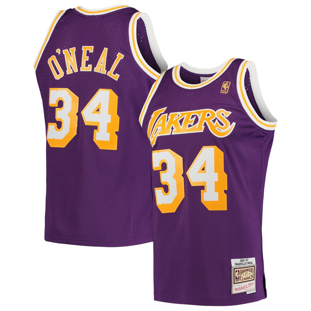 Shaquille O'Neal Los Angeles Lakers Hardwood Classics Swingman Jersey - Purple outlet
