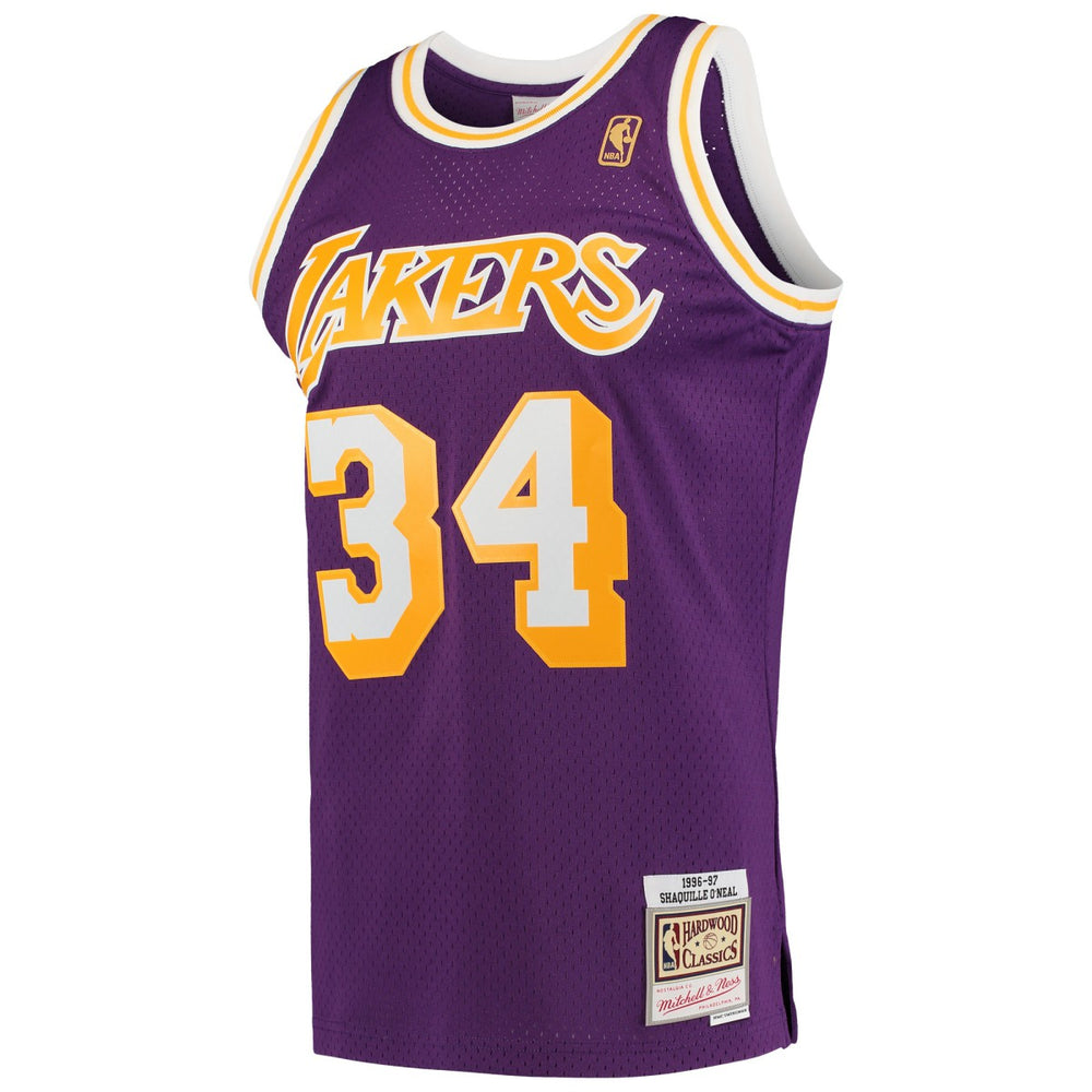 Shaquille O'Neal Los Angeles Lakers Hardwood Classics Swingman Jersey - Purple outlet