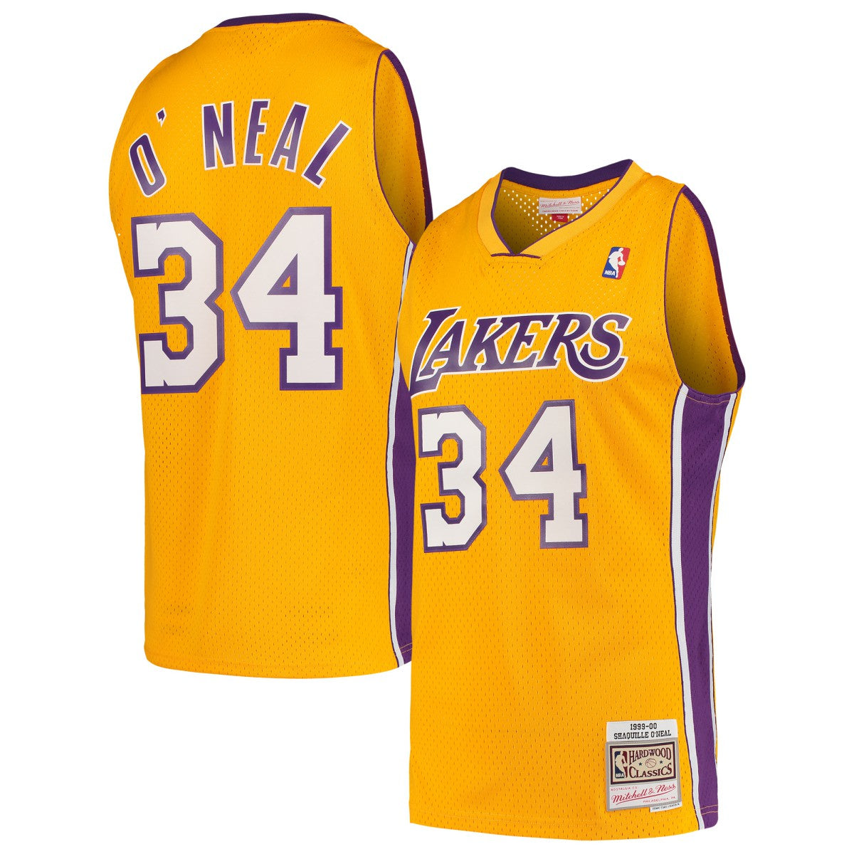 Shaquille O'Neal Los Angeles Lakers Hardwood Classics Swingman Jersey - Gold sale
