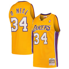 Shaquille O'Neal Los Angeles Lakers Hardwood Classics Swingman Jersey - Gold sale