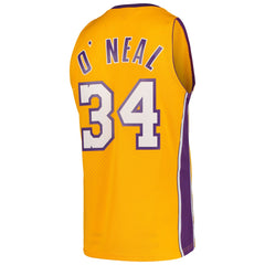 Shaquille O'Neal Los Angeles Lakers Hardwood Classics Swingman Jersey - Gold sale