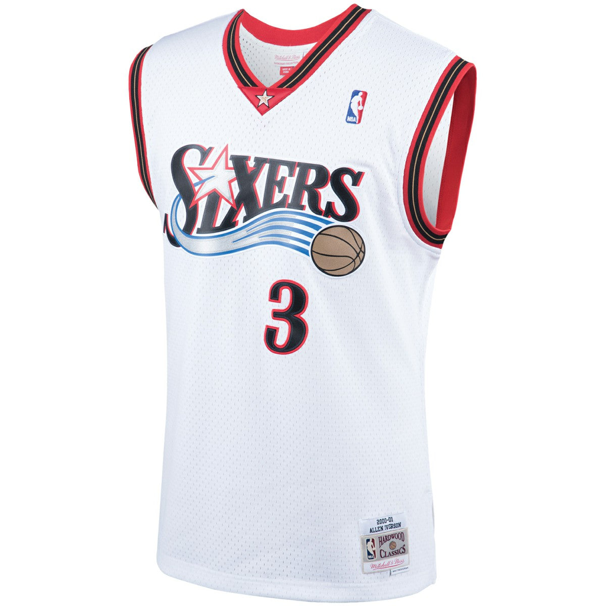 Allen Iverson Philadelphia 76ers Hardwood Classics Swingman Jersey - White for sale