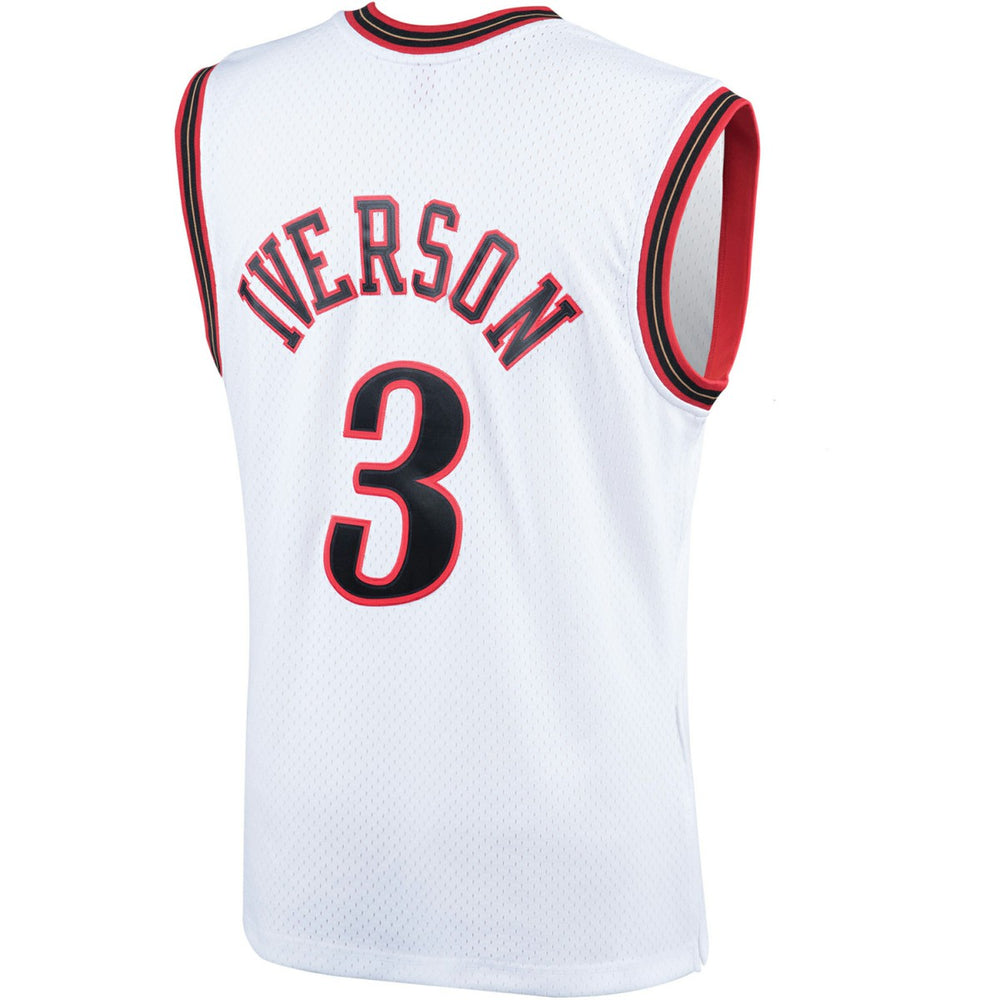 Allen Iverson Philadelphia 76ers Hardwood Classics Swingman Jersey - White for sale