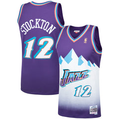 John Stockton Utah Jazz Hardwood Classics Swingman Jersey - Purple outlet