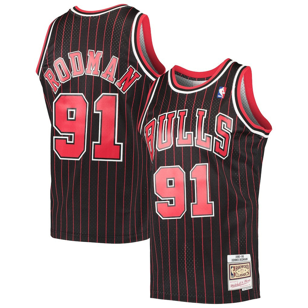 Dennis Rodman Chicago Bulls Hardwood Classics Swingman Jersey sale - Black cheap