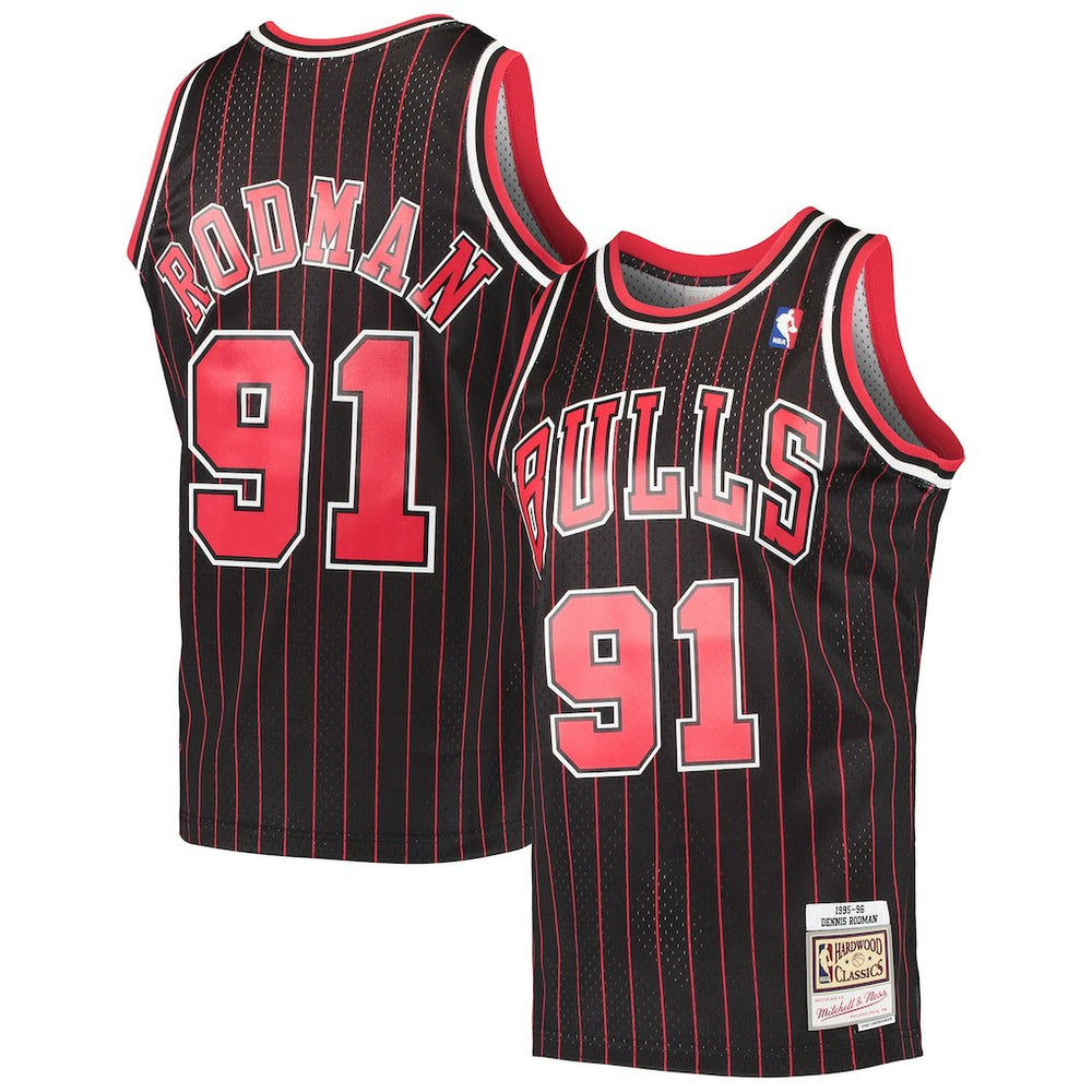 Dennis Rodman Chicago Bulls Hardwood Classics Swingman Jersey sale - Black cheap