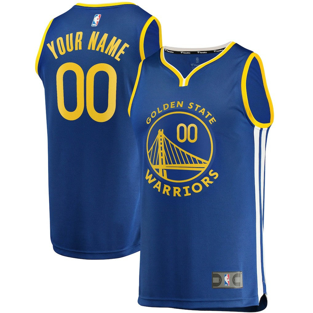 Golden State Warriors Fast Break Custom Replica Jersey Royal sale - Icon Edition outlet