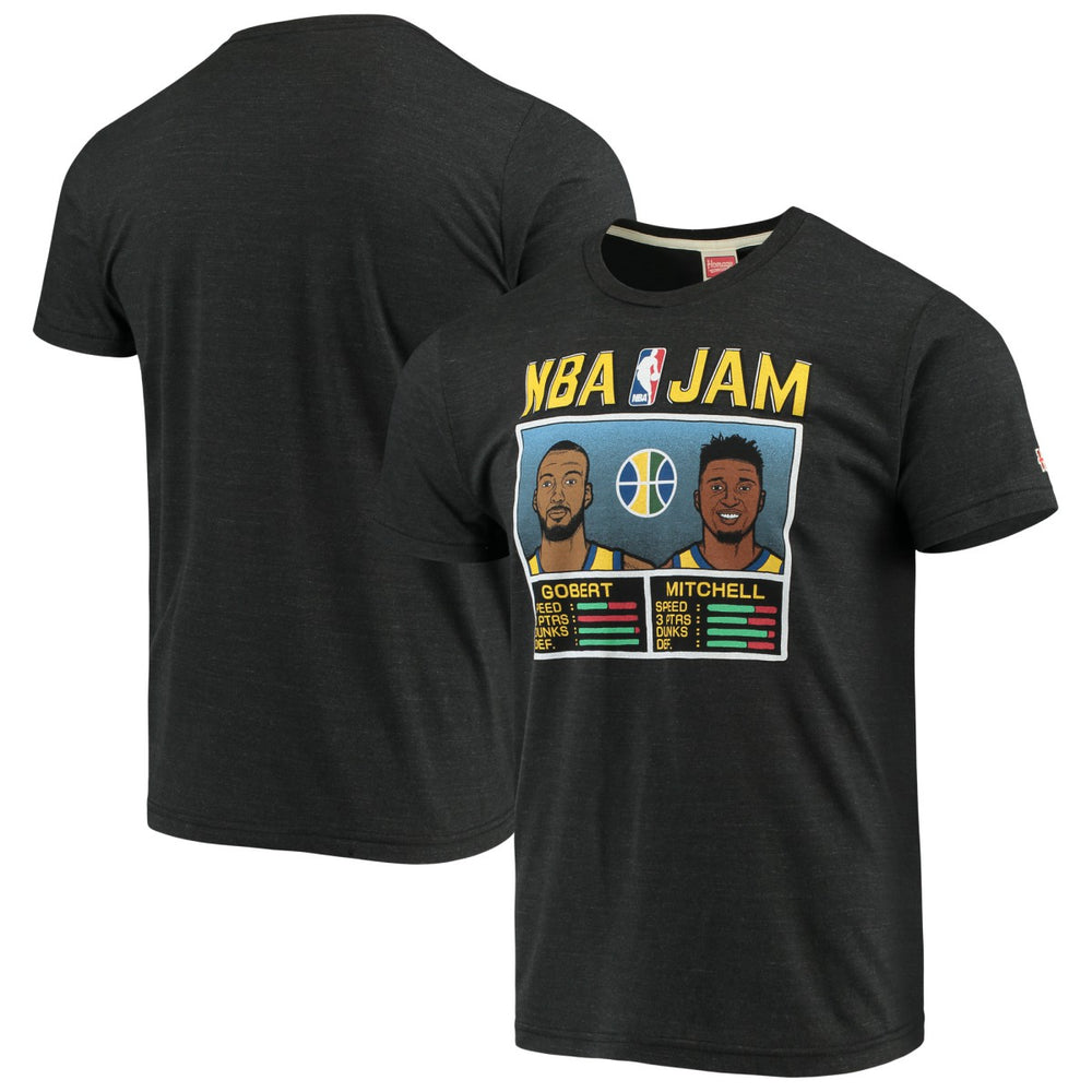 Donovan Mitchell & Rudy Gobert Utah Jazz NBA Jam T-Shirt - Charcoal sale