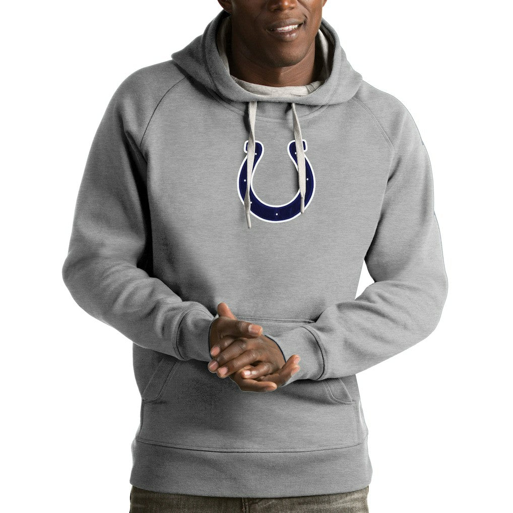 Indianapolis Colts Antigua Victory Pullover Hoodie - Heather Gray outlet