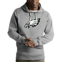 Philadelphia Eagles Antigua Victory Pullover Hoodie - Heather Gray sale