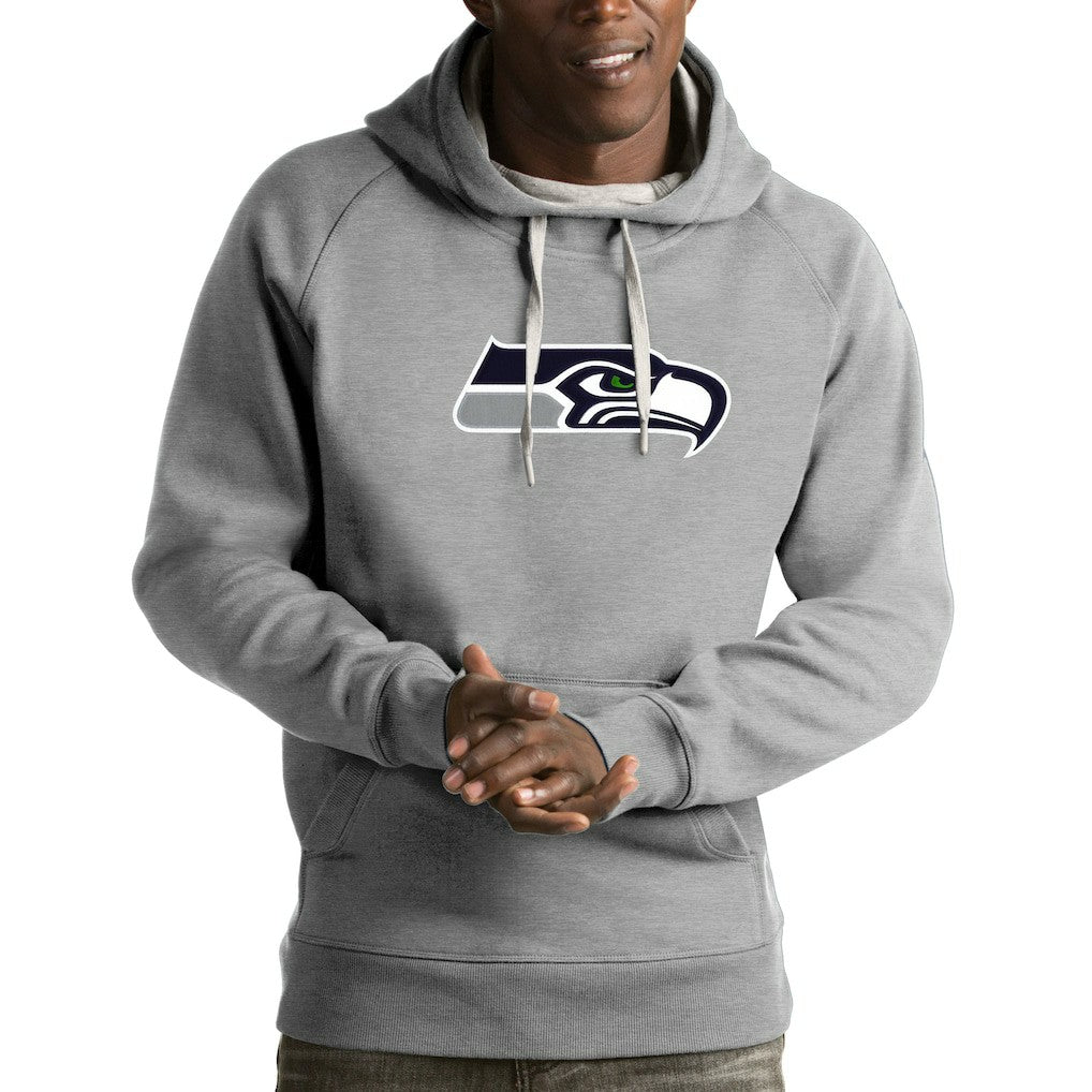 Seattle Seahawks Antigua Victory Pullover Hoodie - Heather Gray for sale