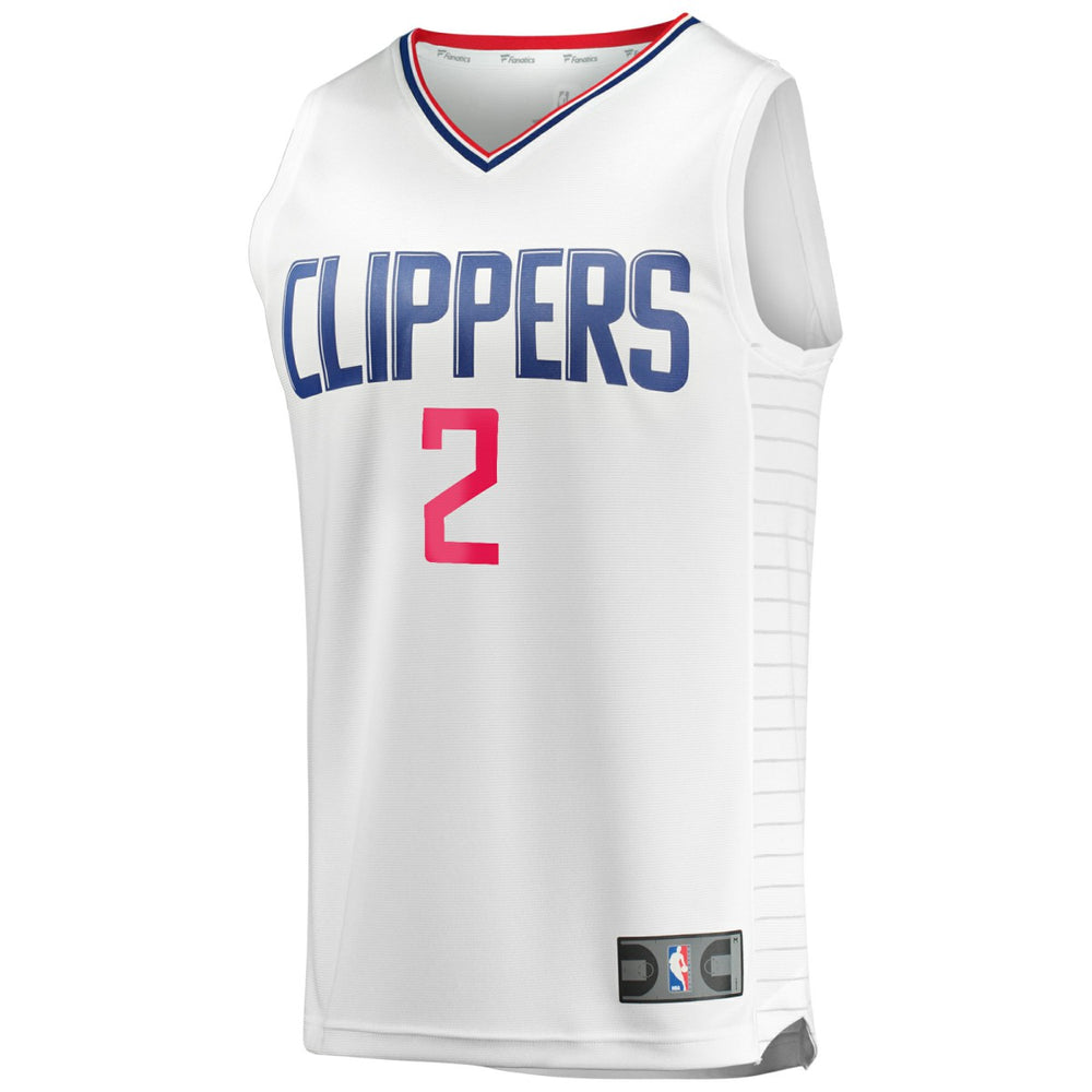 Kawhi Leonard LA Clippers Fast Break Replica Player Jersey - White - Association Edition outlet