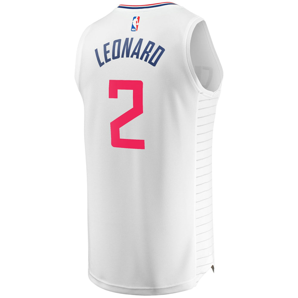 Kawhi Leonard LA Clippers Fast Break Replica Player Jersey - White - Association Edition outlet